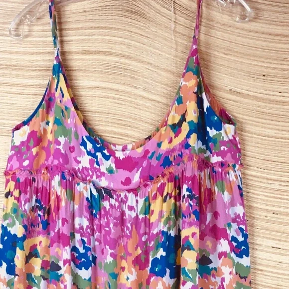 Tuckernuck Meade Midi Multicolor Floral Tank Sleeveless Sundress Size L - Picture 7 of 13